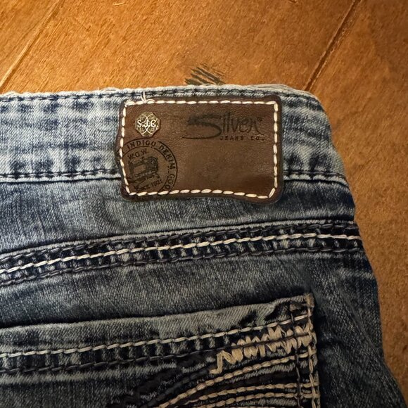 Silver Jeans Berkley | Ultra Low Rise Slim Bootcut | Size 27/34 | Y2K Vibes GUC - Picture 7 of 11